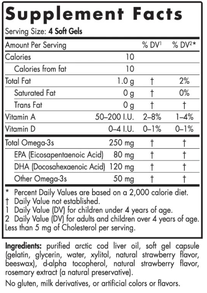 Nordic Naturals DHA Junior - 80 EPA/ 120 DHA Softgels 2