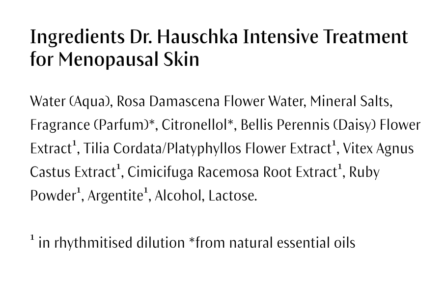 Dr. Hauschka Intensive Treatment for Menopausal Skin