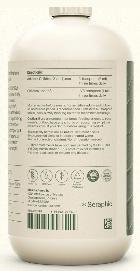 Ion* Gut Health Mineral Supplement Liquid 5