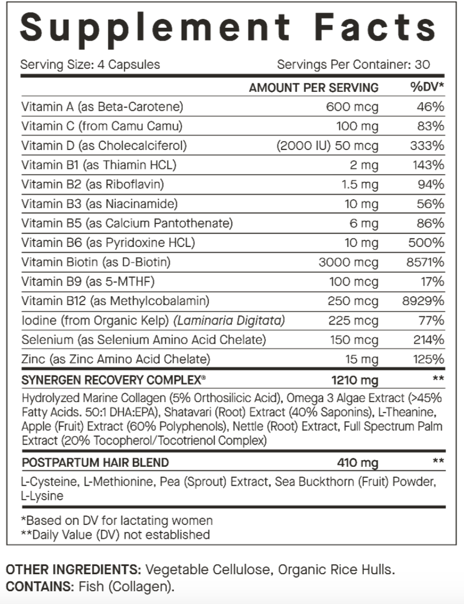 Nutrafol Postpartum Capsules 2