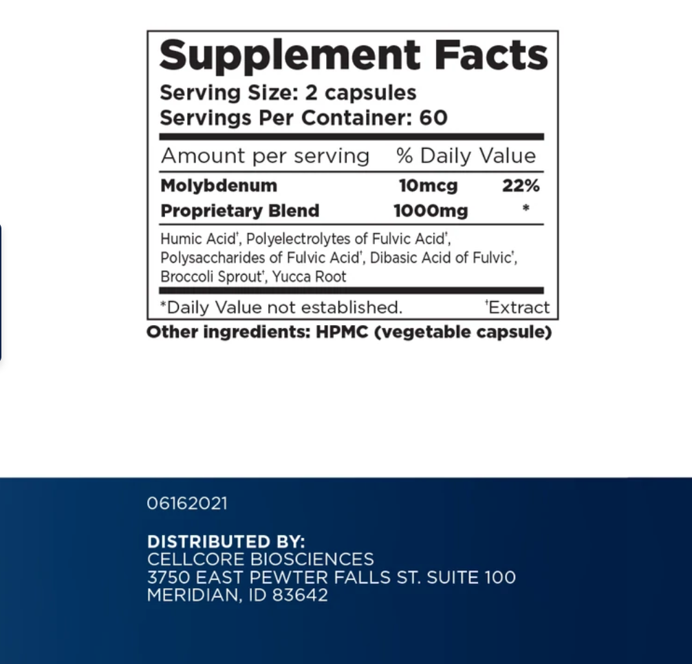 CellCore BioToxin Binder Capsules 5