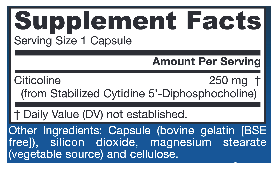 Jarrow Formulas Citicoline CDP Choline Capsules