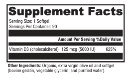 Alive and Well Essential Vitamin D3 5000 Gelcaps 2
