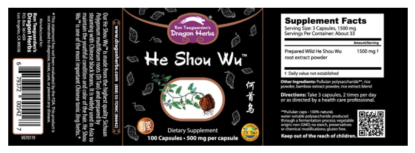Dragon Herbs He Shou Wu Capsules 2