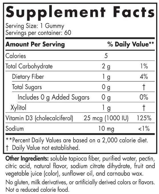Nordic Naturals Vitamin D3 Gummies- Zero Sugar 4