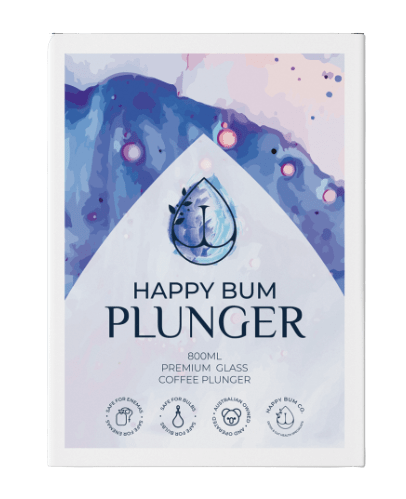 Happy Bum Glass Coffee Plunger 2