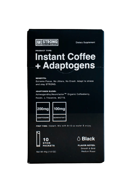 Strong Coffee Company Instant Coffee+ Adaptogens Powder 2