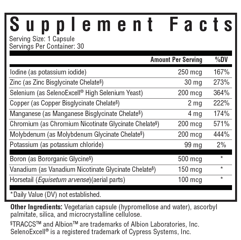 Seeking Health Trace Minerals Complex Capsules 2