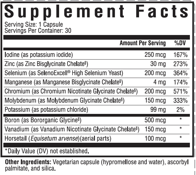Seeking Health Trace Mineral Complex ll Capsules 5