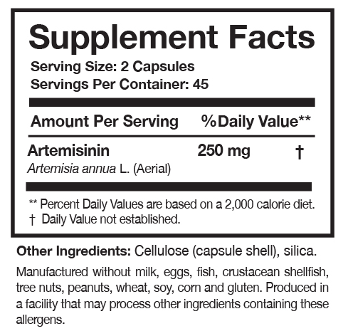 Researched Nutritionals Artemisinin Solo Capsules 5