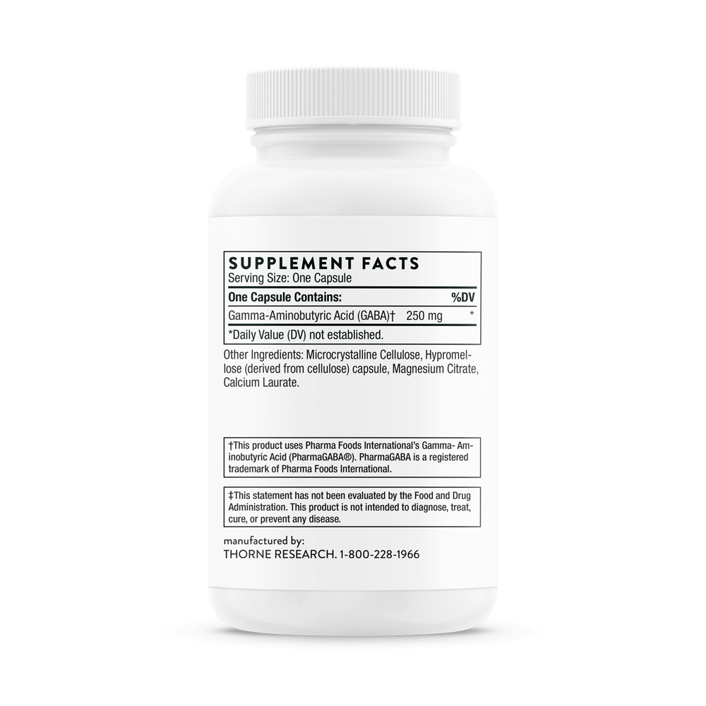 Thorne PharmaGABA-250 Capsules 4