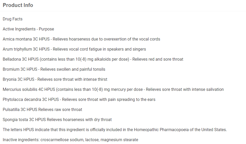 Boiron ThroatCalm Tablets 2