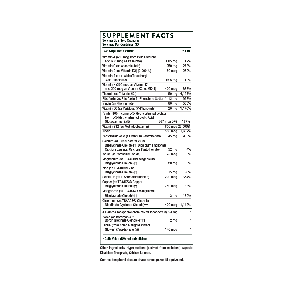 Thorne Basic Nutrients 2/day Capsules
