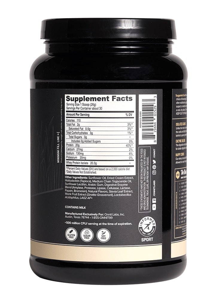 Onnit Whey Isolate Protein Powder - Grass Fed 3