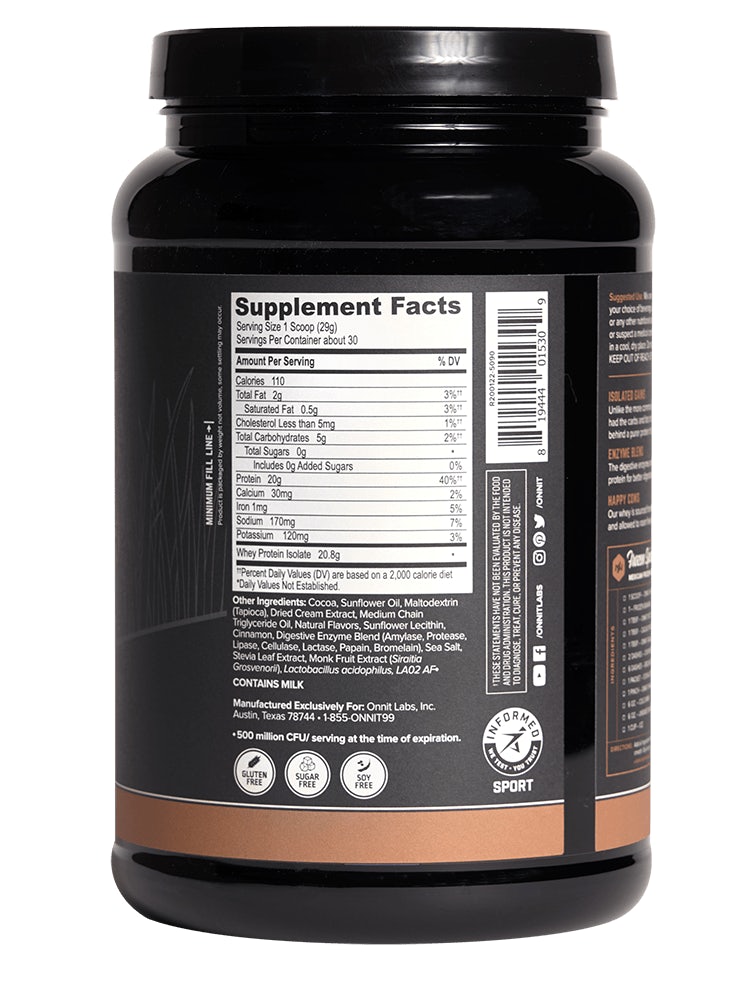 Onnit Whey Isolate Protein Powder - Grass Fed 4