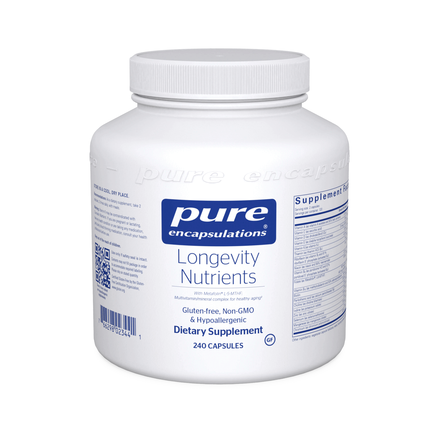 Pure Encapsulations Longevity Nutrients Capsules