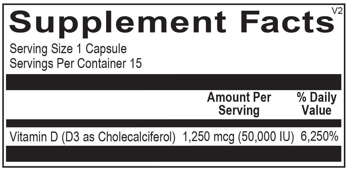 OrthoMolecular Vitamin D3 50,000 IU Capsules 2