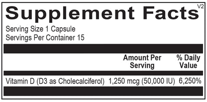 OrthoMolecular Vitamin D3 50,000 IU Capsules 2