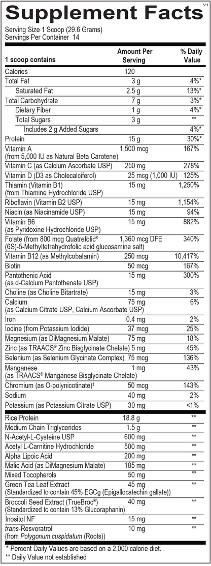 OrthoMolecular Mitocore Strawberry Protein Blend 2