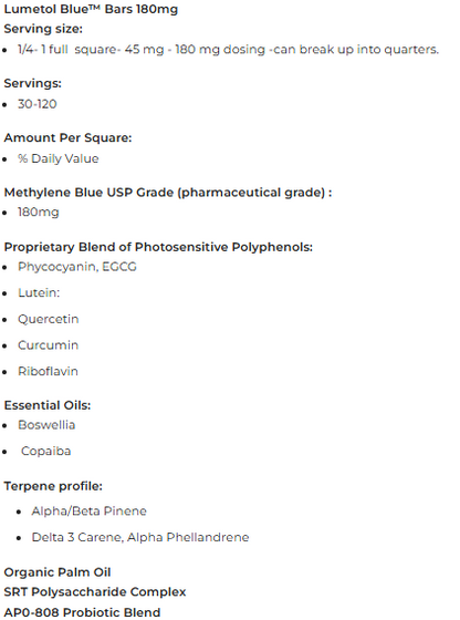 Mitozen Lumetol Blue Bars+ Oral Tablets 2