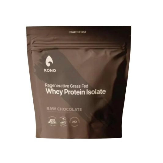 Kono Grassfed Whey Protien Isolate - Raw Chocolate 1