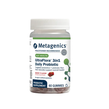 Metagenics UltraFlora 3in1 Daily Probiotic Gummies