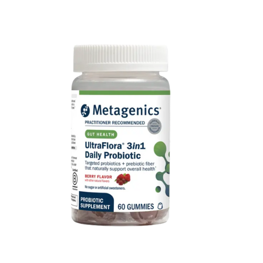 Metagenics UltraFlora 3in1 Daily Probiotic Gummies