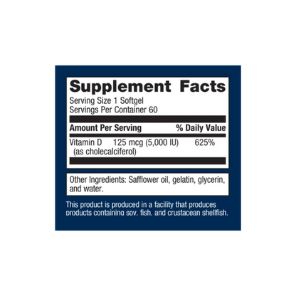 Metagenics d3 5000 Softgels