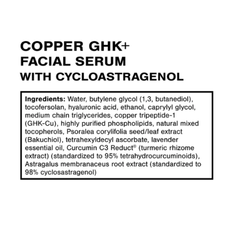 Quicksilver Copper GHK+ Facial Serum