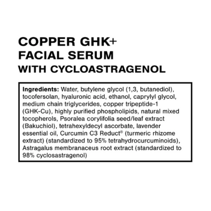 Quicksilver Copper GHK+ Facial Serum