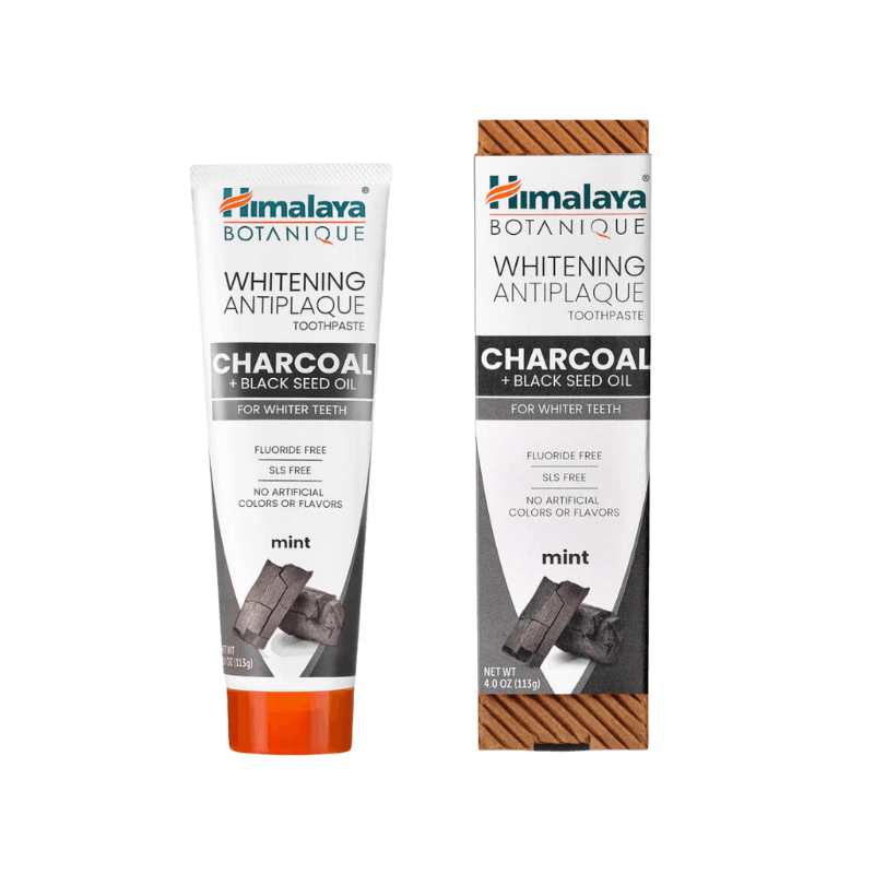 Himalaya Botanique Charcoal + Black Seed Oil Whitening AntiPlaque Toothpaste