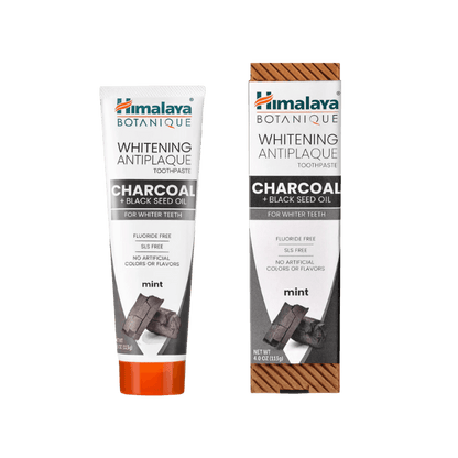 Himalaya Botanique Charcoal + Black Seed Oil Whitening AntiPlaque Toothpaste