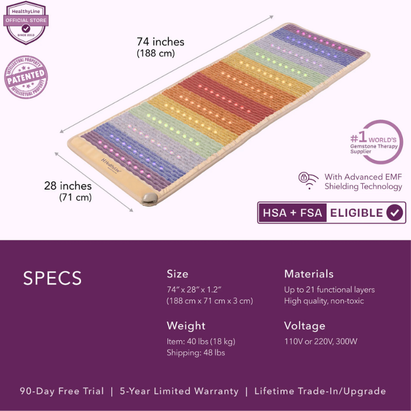 Healthy Line Rainbow Chakra Mat™