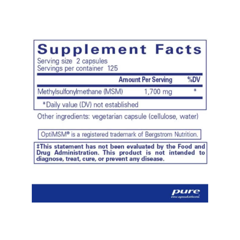 Pure Encapsulations MSM Capsules