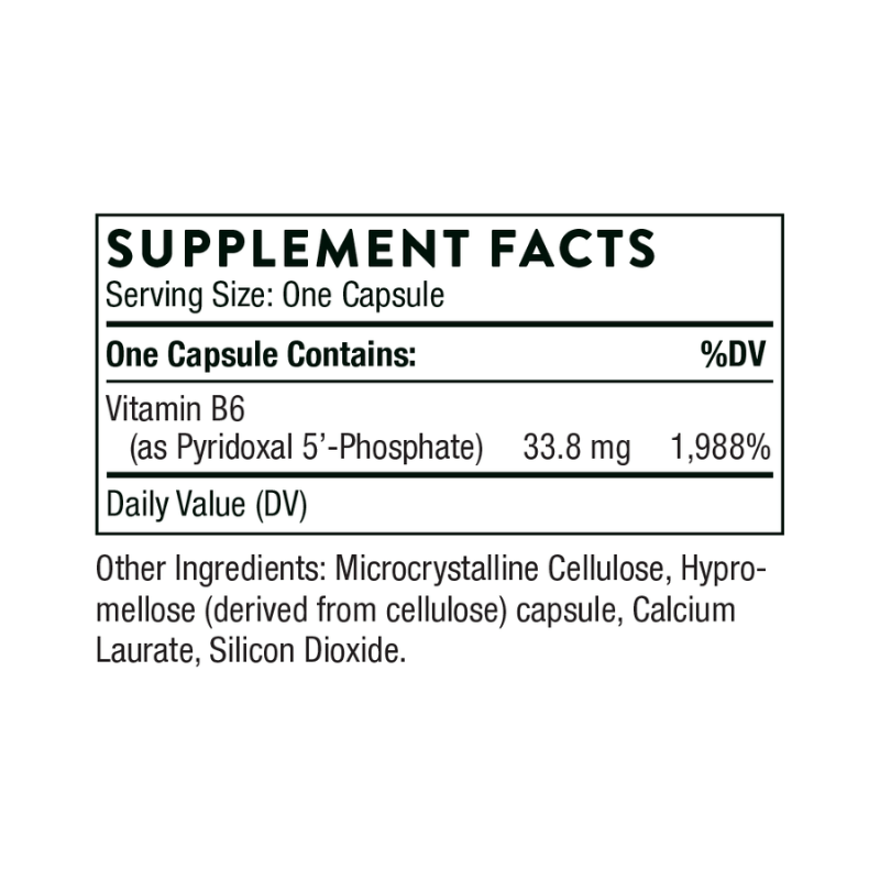 Thorne Pyrodoxal 5'-Phosphate (P5P) Capsules