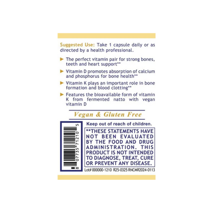 Premier Research Labs Vegan D3/K2 Capsules