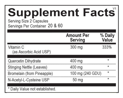 OrthoMolecular Natural D-Hist Capsules 3
