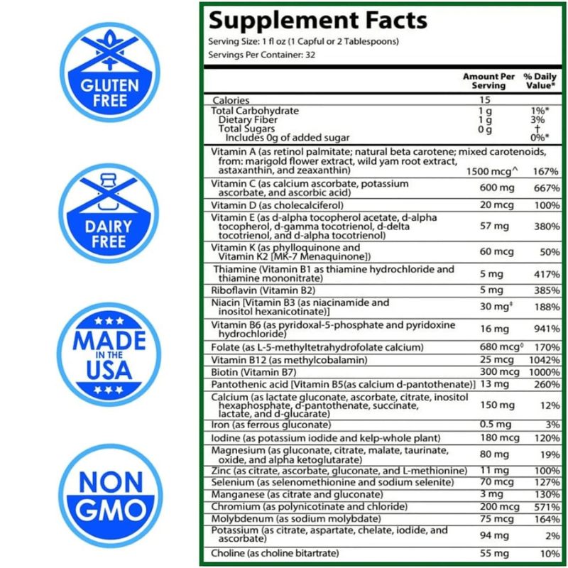 Drucker Labs Intramax Multivitamin Sugar Free Liquid 