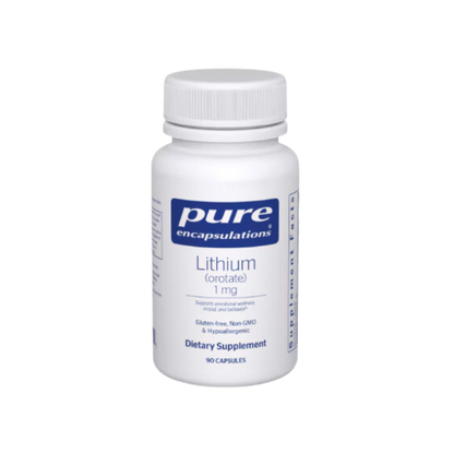 Pure Encapsulations Lithium (Orotate) 1mg Capsules