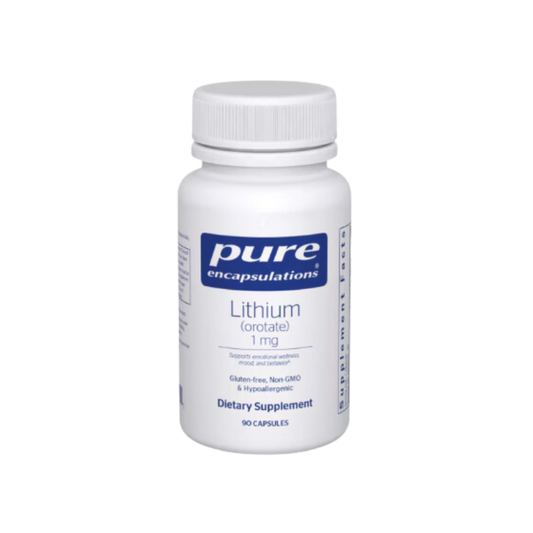 Pure Encapsulations Lithium (Orotate) 1mg Capsules