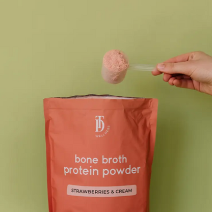 Taylor Dukes Bone Broth Protein Powder - Strawberries & Cream