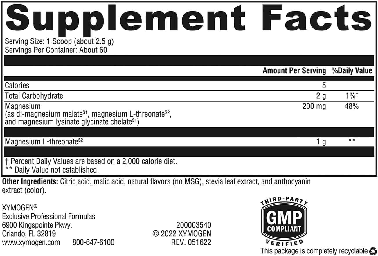 Xymogen OptiMag Neuro Powder – Alive + Well Supplements