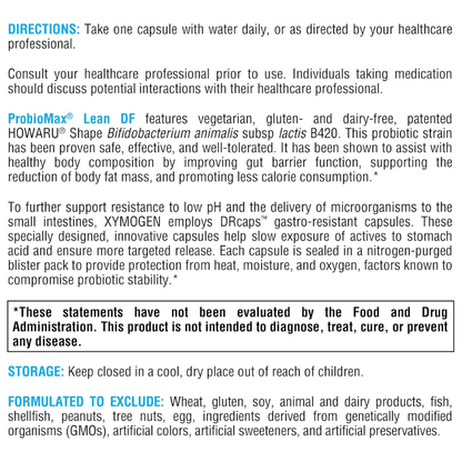 Xymogen Probiomax Lean DF Capsules