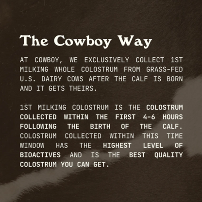 Cowboy Colostrum Nature's Gold: Chocolate Colostrum