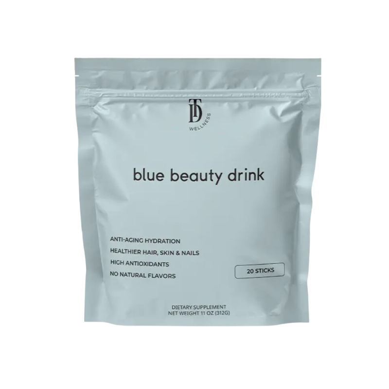 Taylor Dukes Blue Beauty Drink