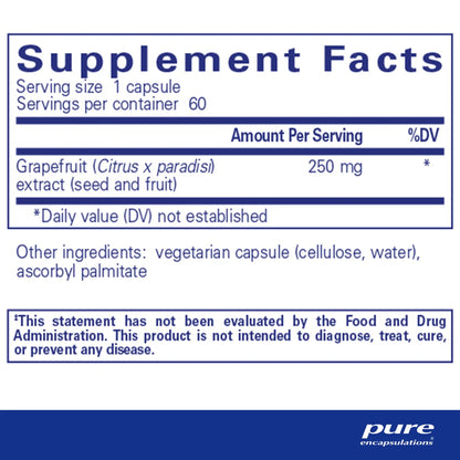Pure Encapsulations Grapefruit Seed Extract Capsules