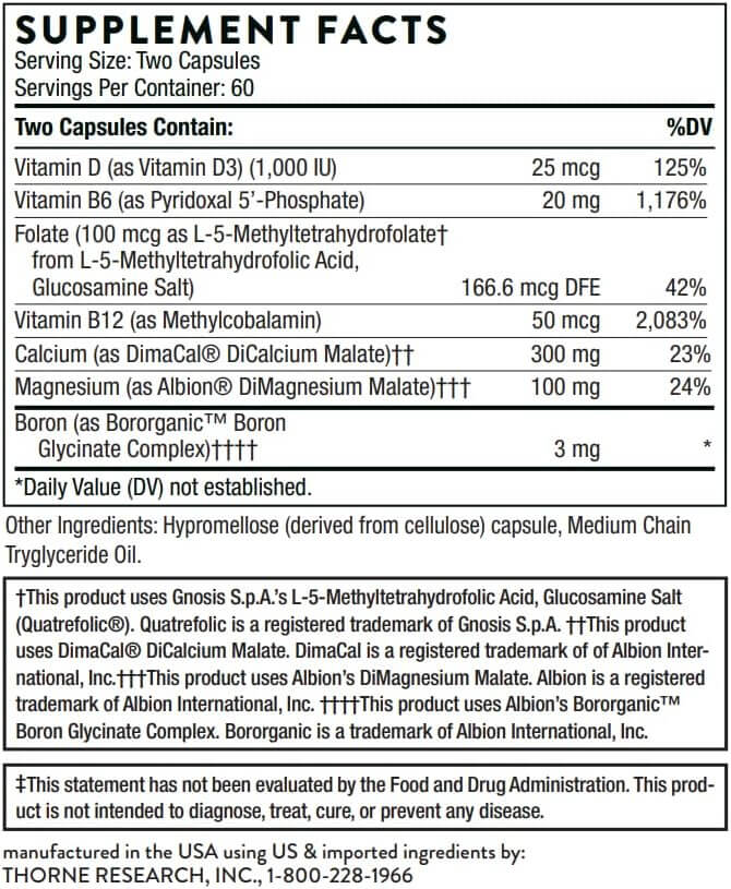 Thorne Advanced Bone Support Capsules