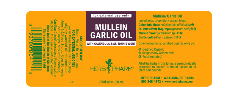 Herb Pharm Mullein Garlic Oil Compound