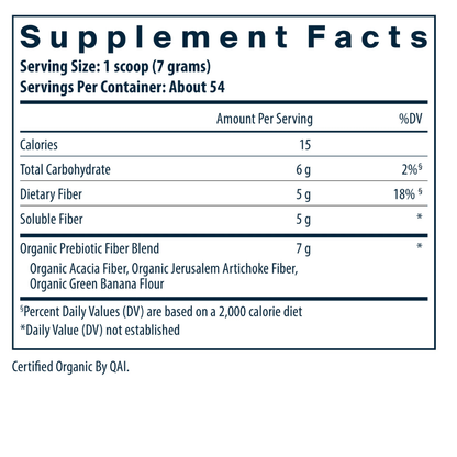 Vital Nutrients Hyperbiotics Prebiotic Powder 