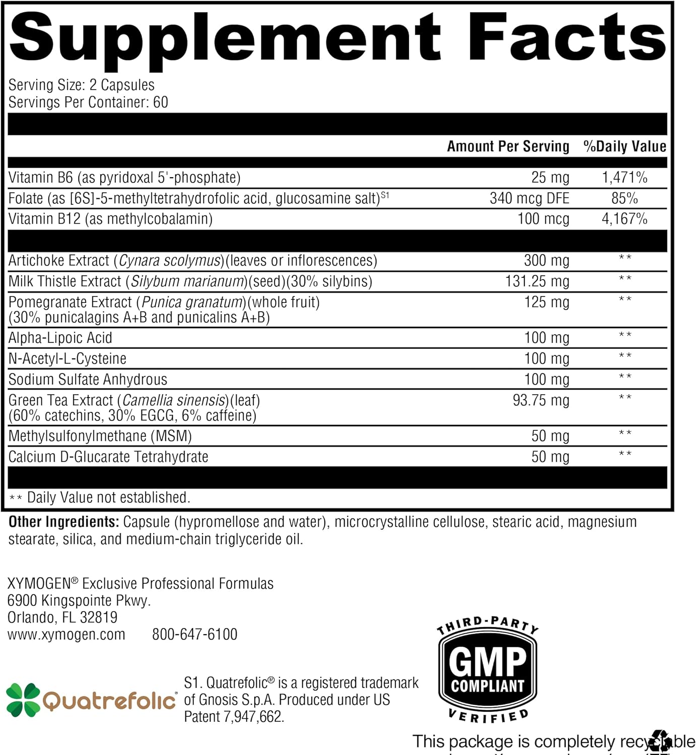 Xymogen MedCaps DPO Capsules